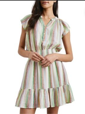 Rails Women's Augustine Stripe Linen Blend Dress in the Palais Stripe medium